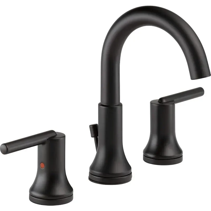 

Widespread Bathroom Faucet 3 Hole, Bathroom Faucet, Diamond Seal Technology, Metal Drain Assembly