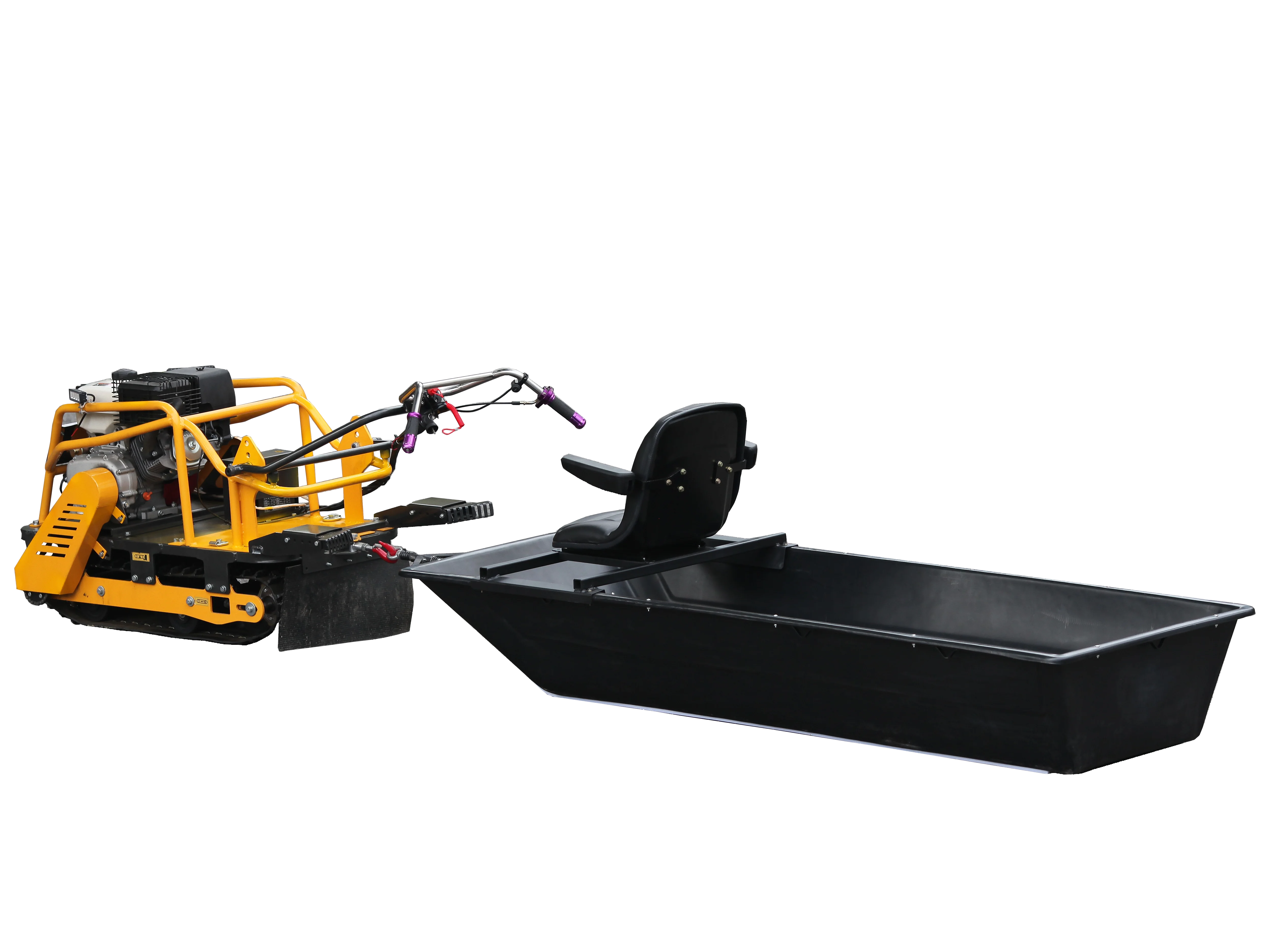 190F 4 Stroke  Engine Electric Start 420CC Easily Transportable  GMX500A Snowmobile with Protection Bar