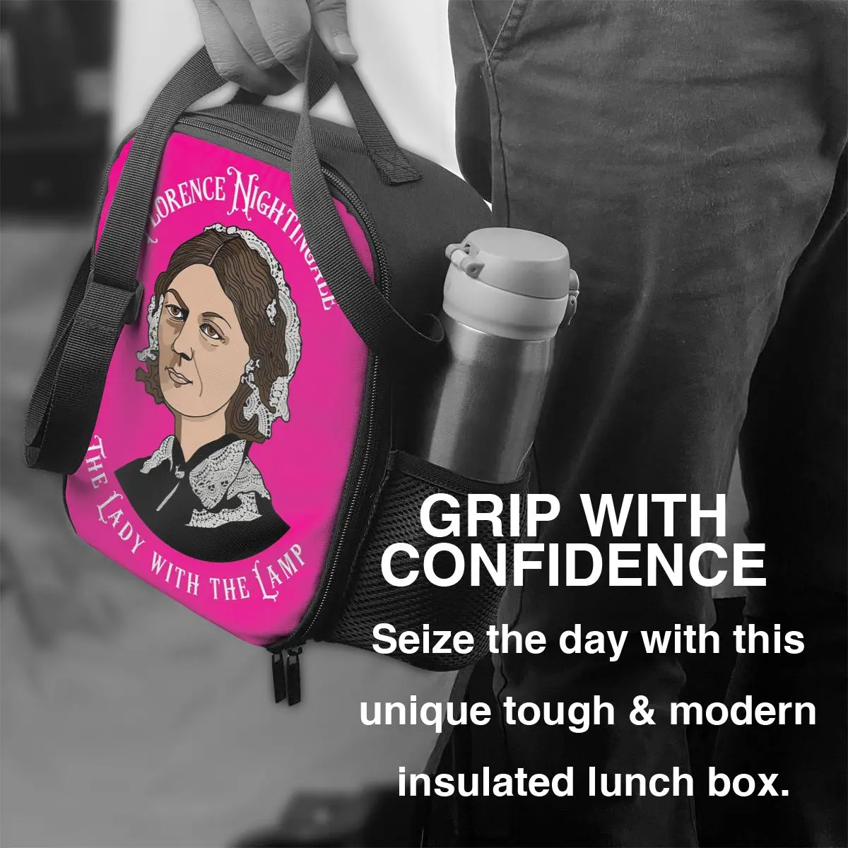 فلورنسا العندليب التمريض فطيرة الرسم البياني بايونير أكياس الغداء معزول بينتو صندوق الغداء حمل أكياس نزهة مانعة للتسرب حقيبة حرارية #5