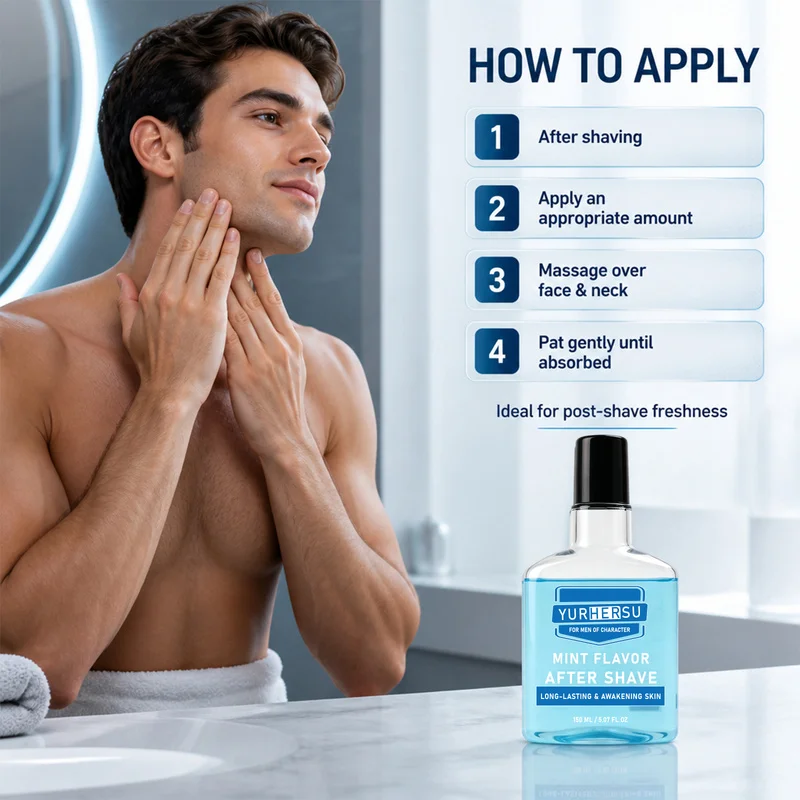 Mint aftershave lotion