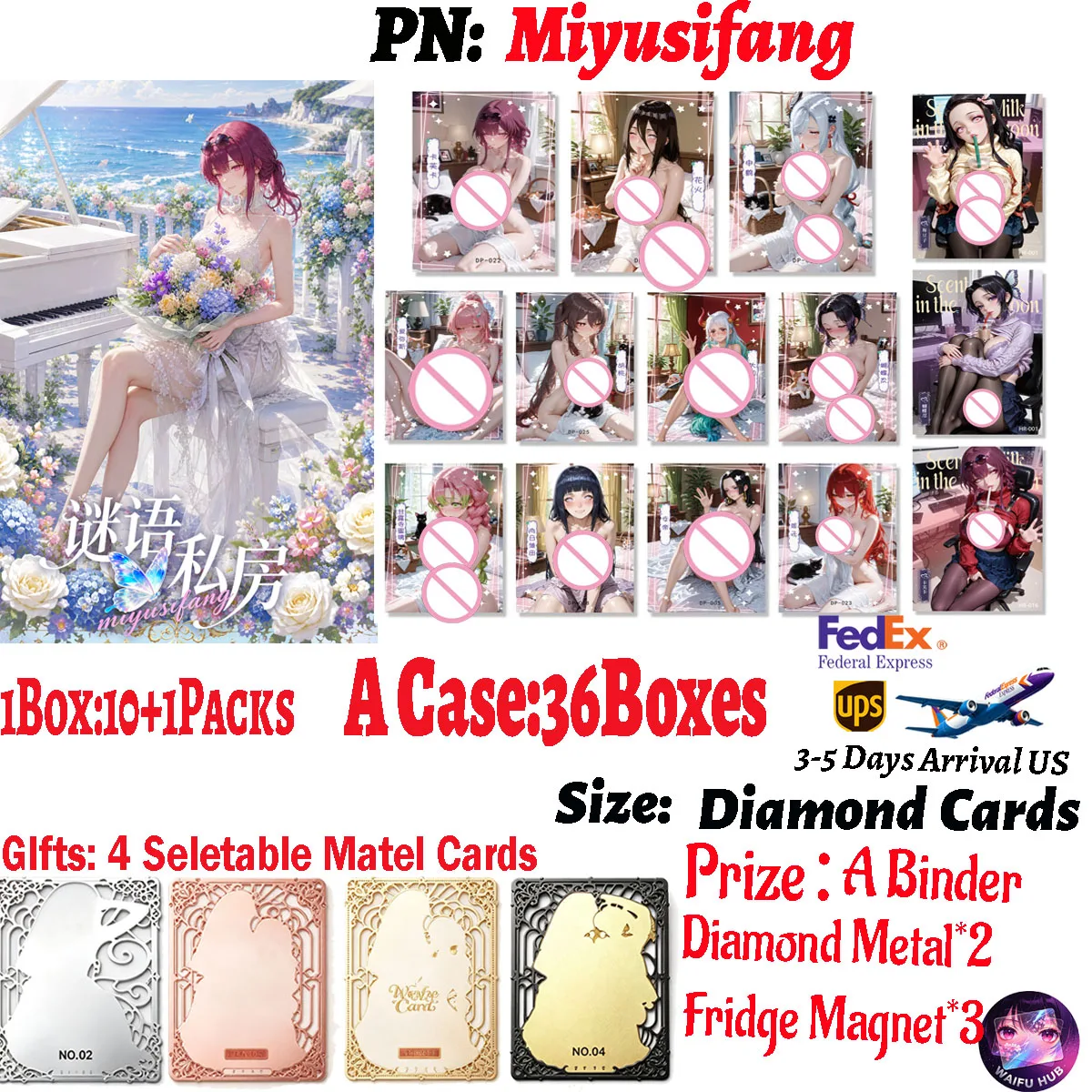 Limited Waifu Goddess Story Collection Trading Cards Anime Booster Box ACG Hobby Miyusifan Collectible Fan Brithday Party Gift
