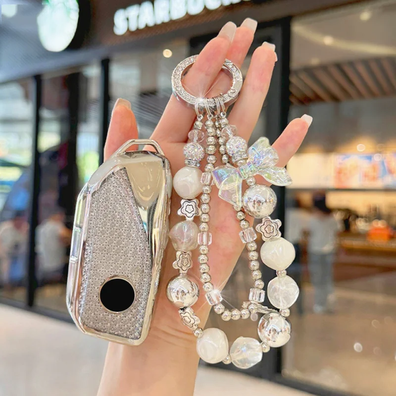 

Чехол из ТПУ с белым бриллиантом для Bmw 2023, New Energy I7 X7 G07 LCI IX I20 X1 U11 7 серии G70 G09 XM U06 G81 M3