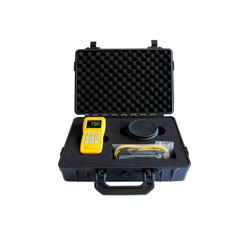 

NDT Portable Digital Color Screen LM500 Leeb Hardness Tester with Standard D Type Probe Impact Device and Test Block