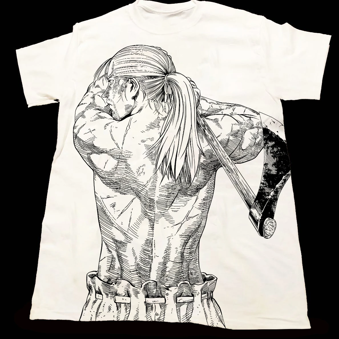 Vintage Vinland Saga Thors Snorresson Viking Manga Panel Manga Anime Graphic Tee Cotton Mens Womens T-Shirt Summer Streetwear