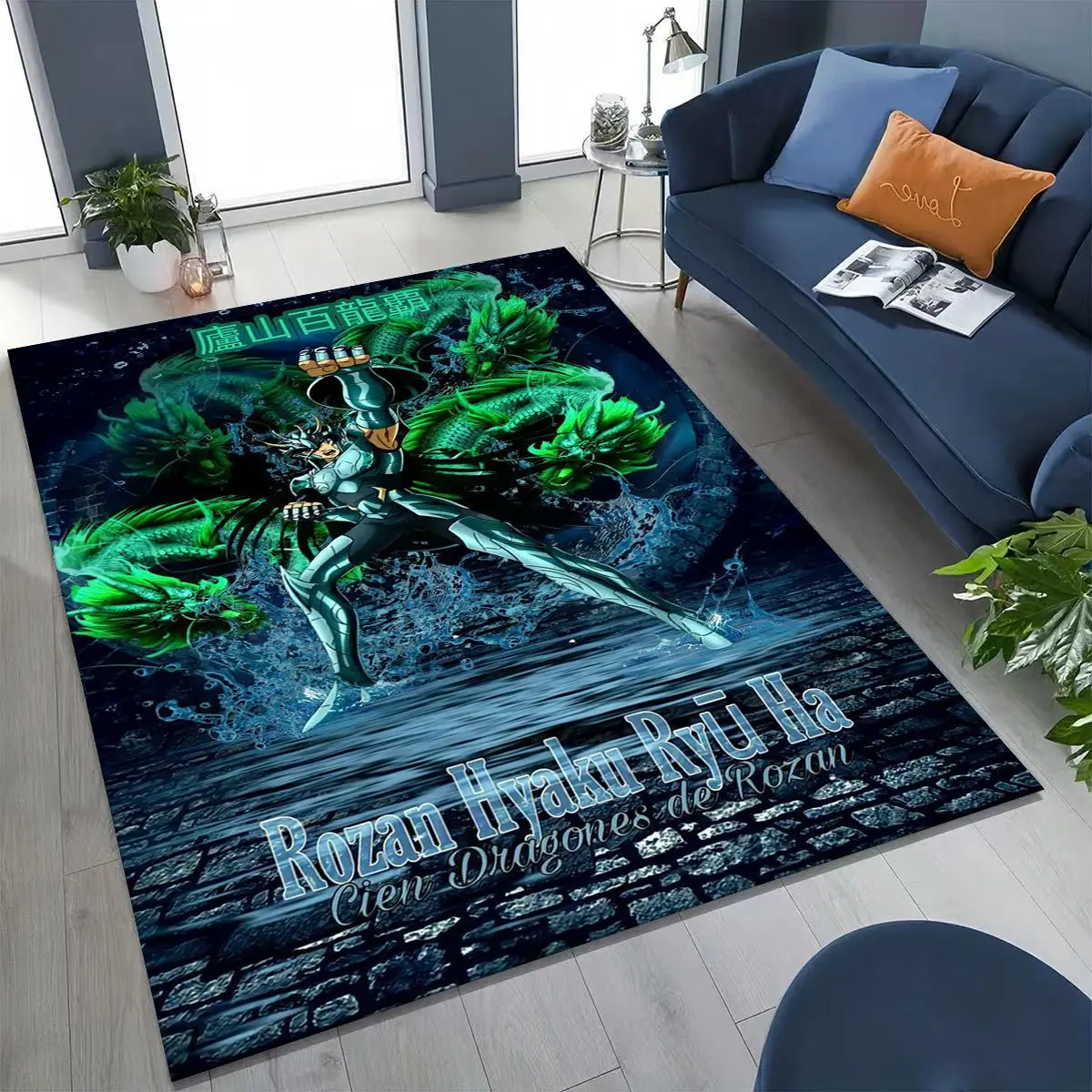 

Ретро аниме Saint Seiya Gold Saint мультяшный ковер для спальни, гостиной, дивана, домашнего коврика, декор, детский игровой нескользящий напольный коврик в подарок