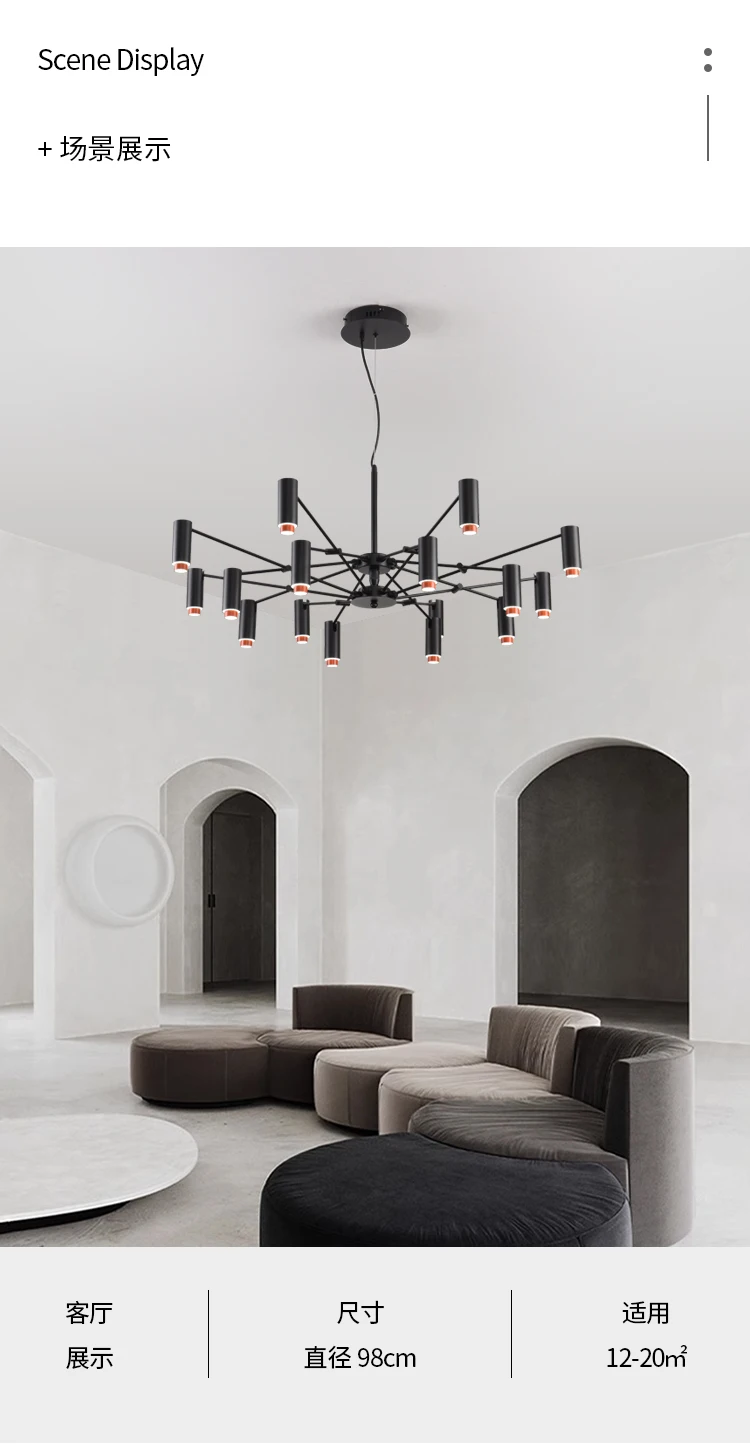 Simple Living Room Chandelier Ceiling
