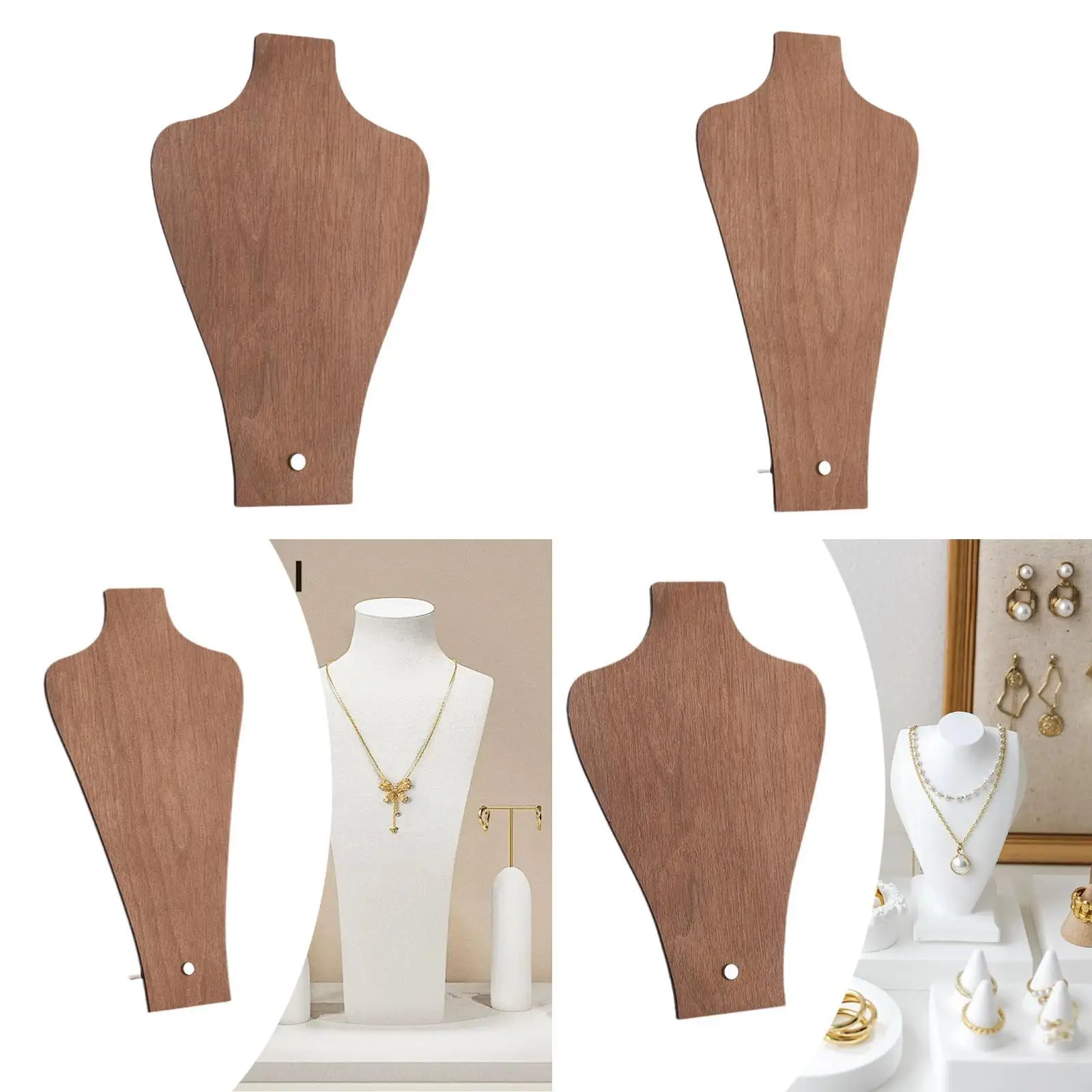 

Necklace Display Bust Stand for Show,Home Decor Chain Holder Jewellery Stand Easel for Shelf Countertop Dresser Photography