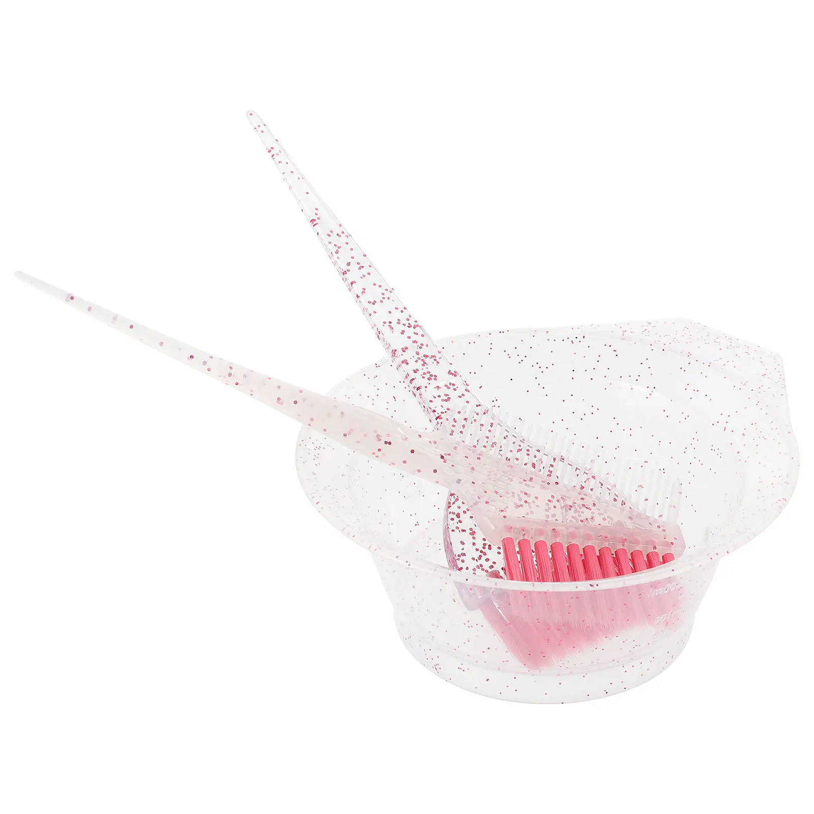 1Set Hair Dyeing Brush and Bowl Set Thickened Design Mixing Bowl with Scales Hair Coloring Home Use - Image 3