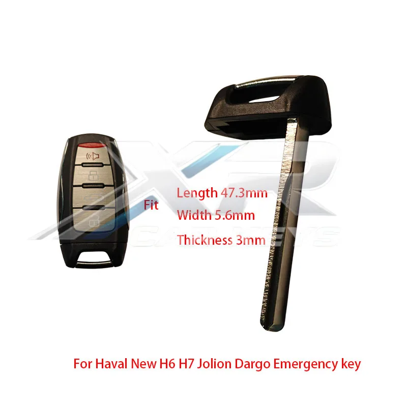 

Car Key Blade Emergency Remote Blank Keyless Fob Blade Door Key for Great Wall HAVAL Jolion Dargo M6 H7 Remote Key
