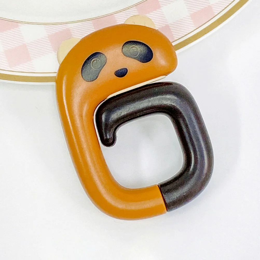 

Creative Cartoon Bag Hook Cute Purse Hanger Office Student School Anti-Slip Table Mounted Portable Light Easy for Backpack