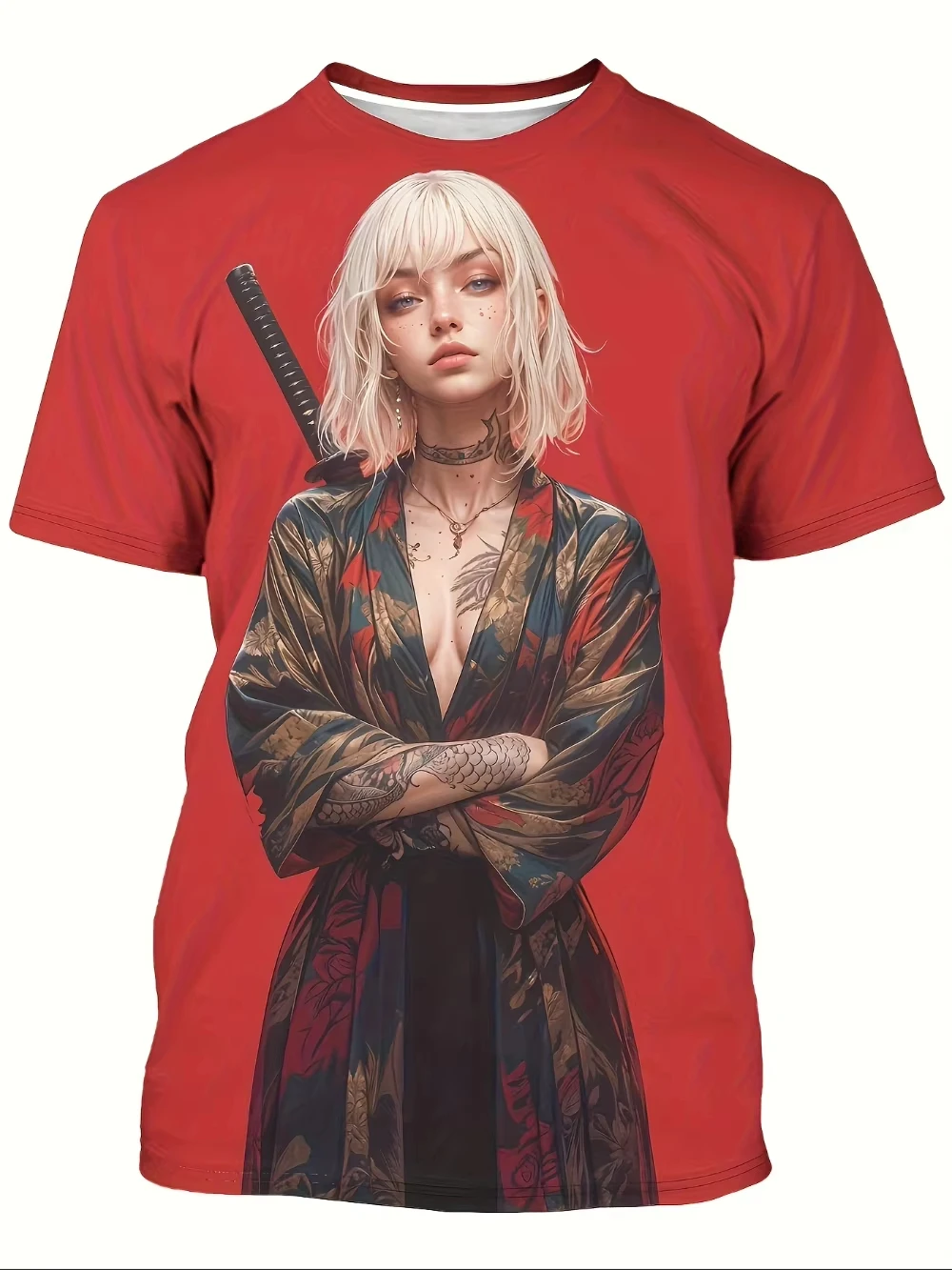 Мужская футболка с изображением аниме и 3d принтом, летняя мужская футболка для отдыха, быстросохнущая мужская футболка, детская одежда, футболка Y2k Woman