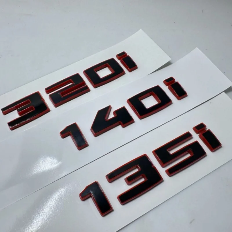 

3d ABS черный логотип 135i 140i 235i 240i 550i эмблема значок наклейка на задний багажник автомобиля для BMW F20 F40 F22 F44 G30 аксессуары