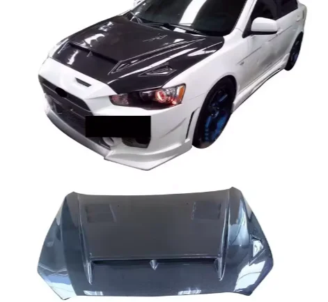 

Factory Direct Carbon Fiber Engine Hood For Mitsubishi Lancer 2009-2015 Upgraded Models Car Cover For BMW Car