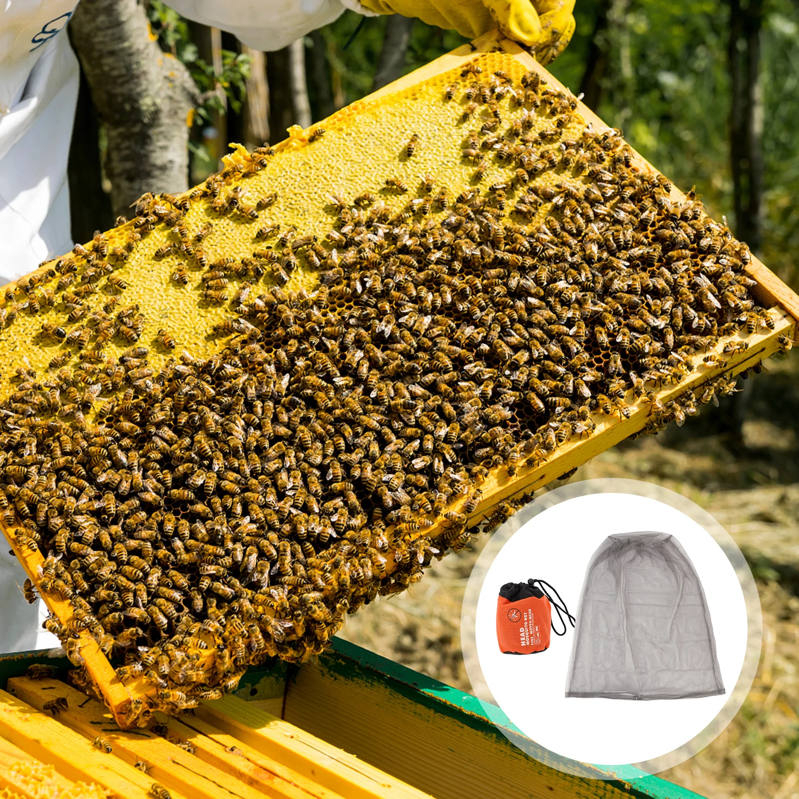 

Beekeeper Hat Premium Material Fine Mesh Neck Protection Foldable for Outdoor Activities Bee Net Hat