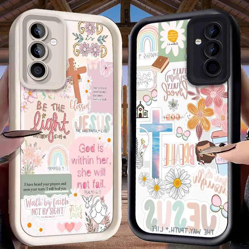 

Jesus Cross Case for Samsung Galaxy A53 A50 A50S A36 5G A35 A34 A33 A32 A30 A26 A24 A23 A22 A20 A16 A15 A14 A13 A12 4G A06 Cover
