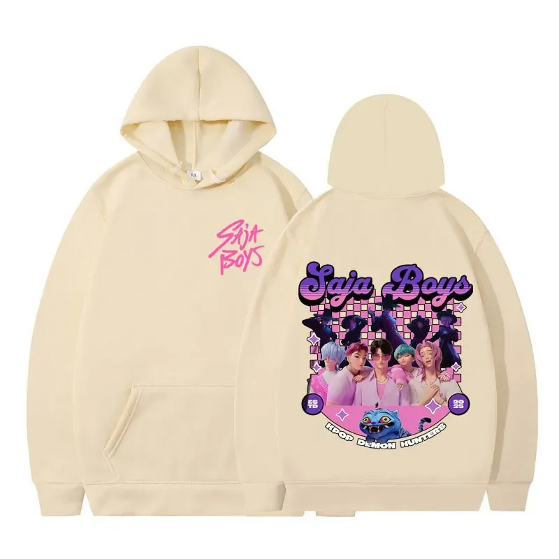 Felpa con cappuccio Saja Boy Kpop Devil Hunter - Un interessante felpa alla moda con cartoni animati Felpa con cappuccio alla moda casual da uomo hip-hop