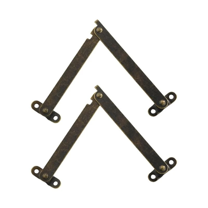 2Pcs Lid Support Hinges Furniture Lift up Strut Lid Flap Stay Support Hinge A2BB