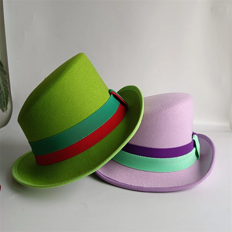 Extra Large Men's Hat Fedora Hat Beveled Hat Top Crazy Hat Gift Hat Traditional Party Hat Steam Punk Feather Magic Hat Fashion