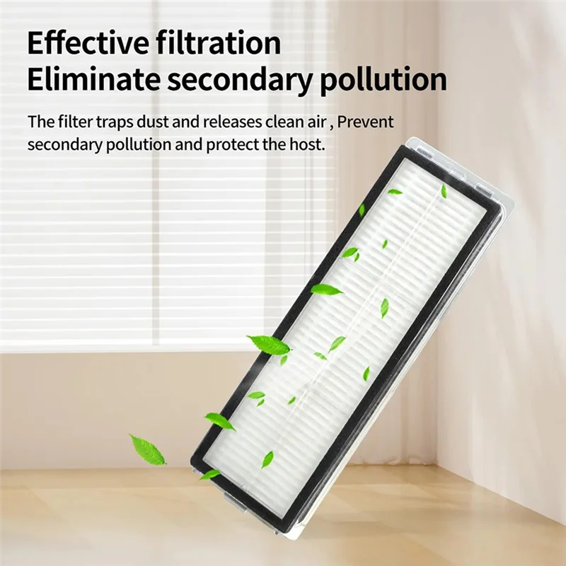 Abza-para xiaomi x20 +/x20 plus robô aspirador de pó principal escova lateral filtro mop almofadas sacos pó substituições peças