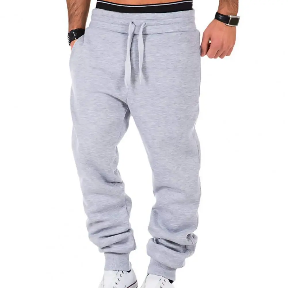 

Men Trousers Joggers Large Big 3Xl Pants Solid Baggy Loose Elastic Pants Pencil Sweatpants Casual Pants