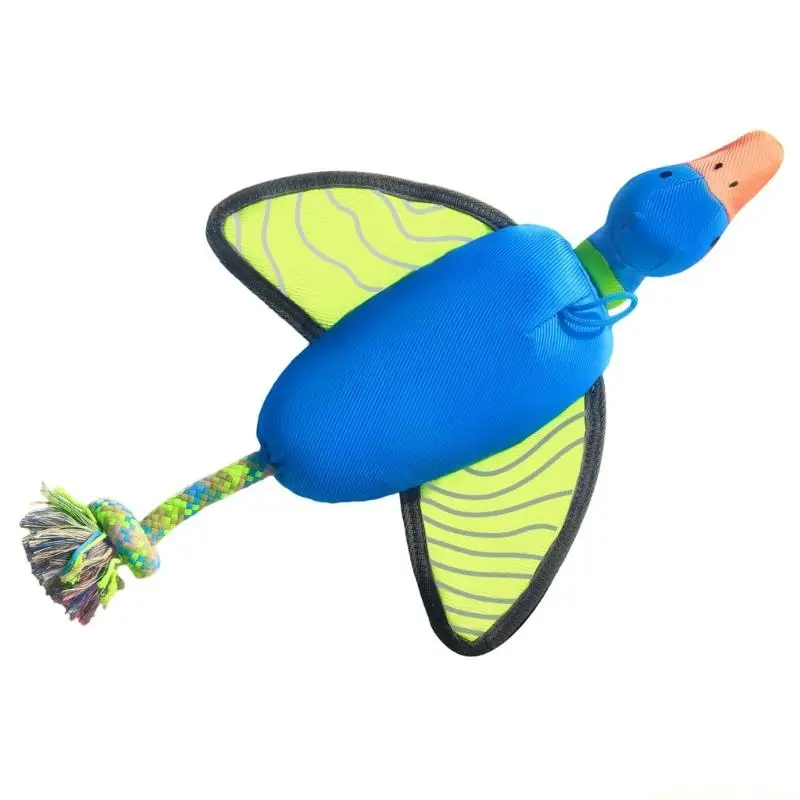 QX2E Fun Squeaky Bouncing Flying Ball Dog Chew Toy For Aggressive Chewers Chewing