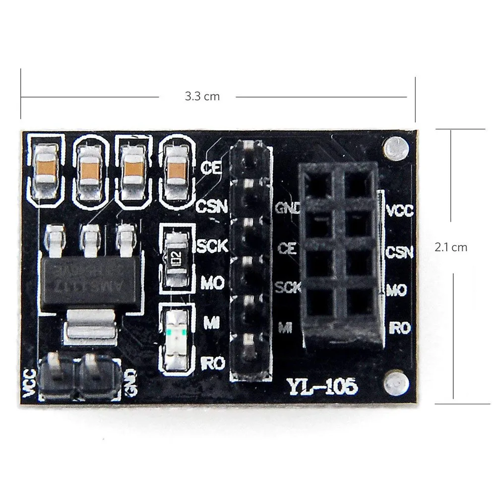 5Pcs Adapter Board Onboard 3.3V Regulator Compatible Small Power Smd LED Indicator Wireless Connection Modules