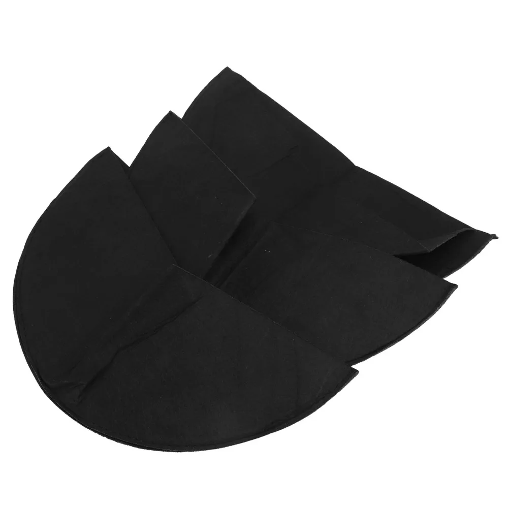 3pcs Reusable Half Round Planter Liners 16 Inch 12 Inch Fabric Planter Liners Black Half Circle Felt Planter Liners