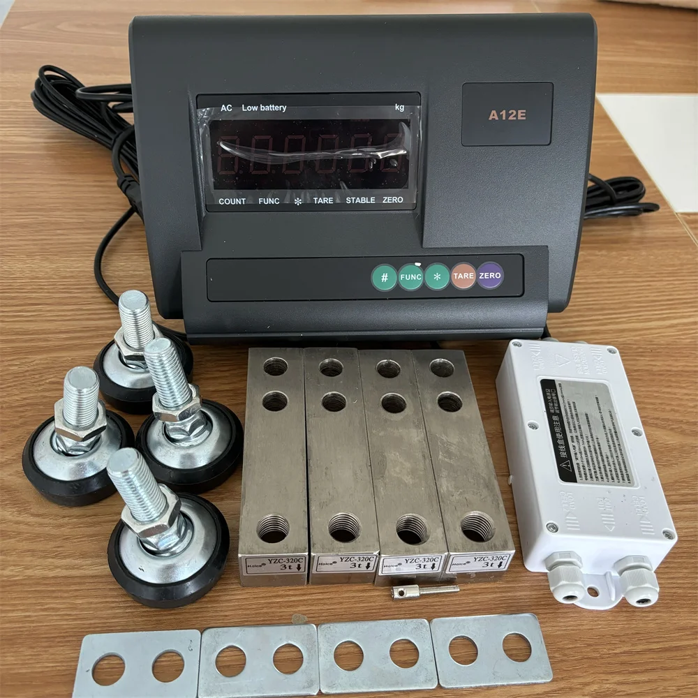 10T تحميل خلية DIY Small Weighbridge مجموعة كاملة من الملحقات النسخة الإنجليزية 12E المؤشر #2