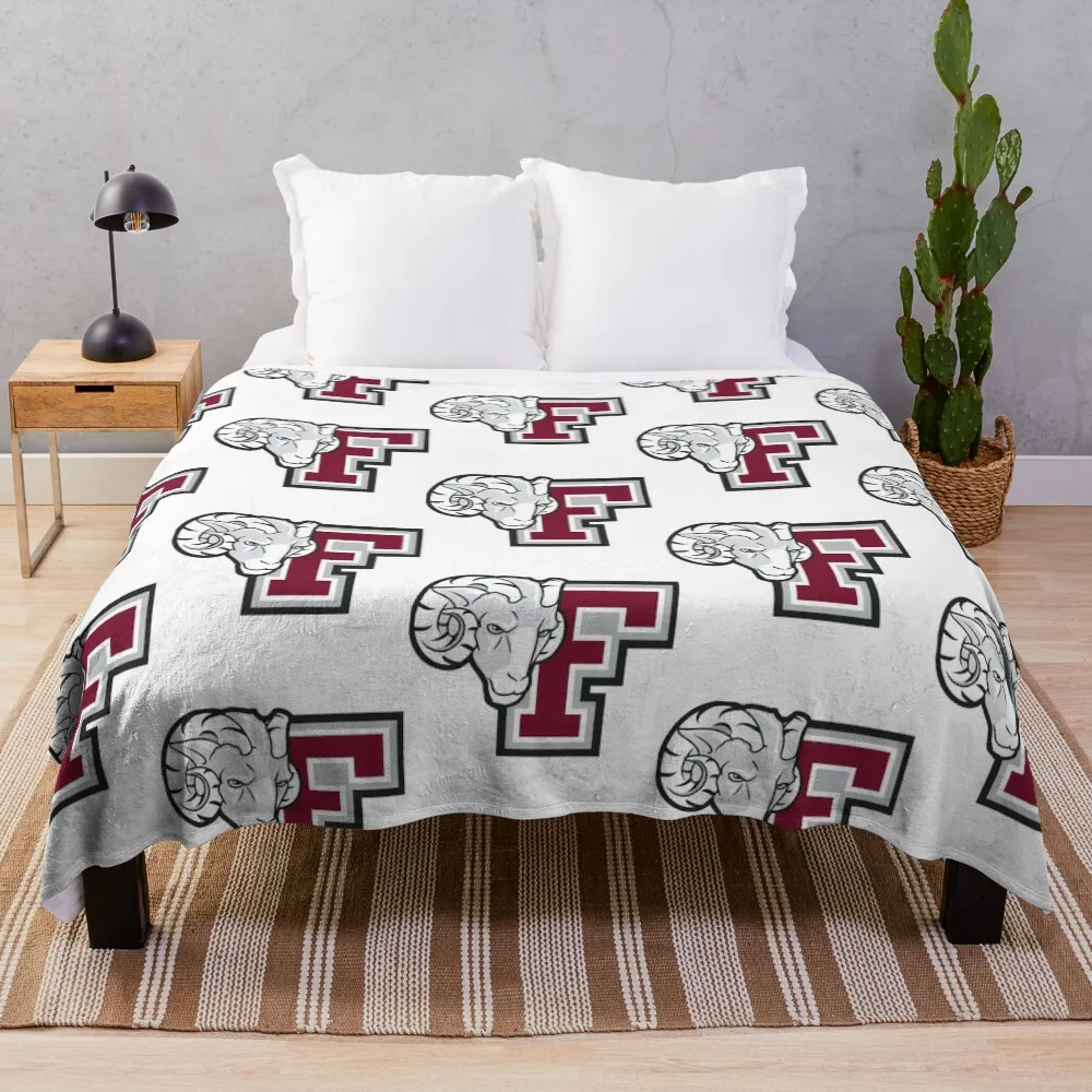 

Ram Fordham University Logo Throw Blanket Lightweight Cozy Blanket for Bed Sofa