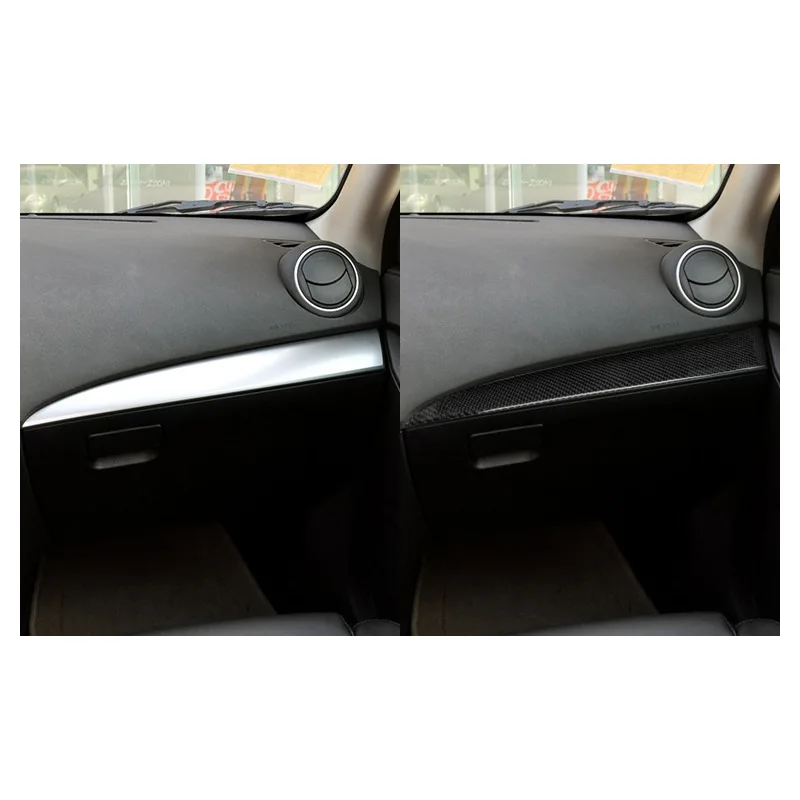 

for Mazda 3 Star Cheng 10-13 carbon fiber co-pilot dashboard trim decorative patch interior modification accessories