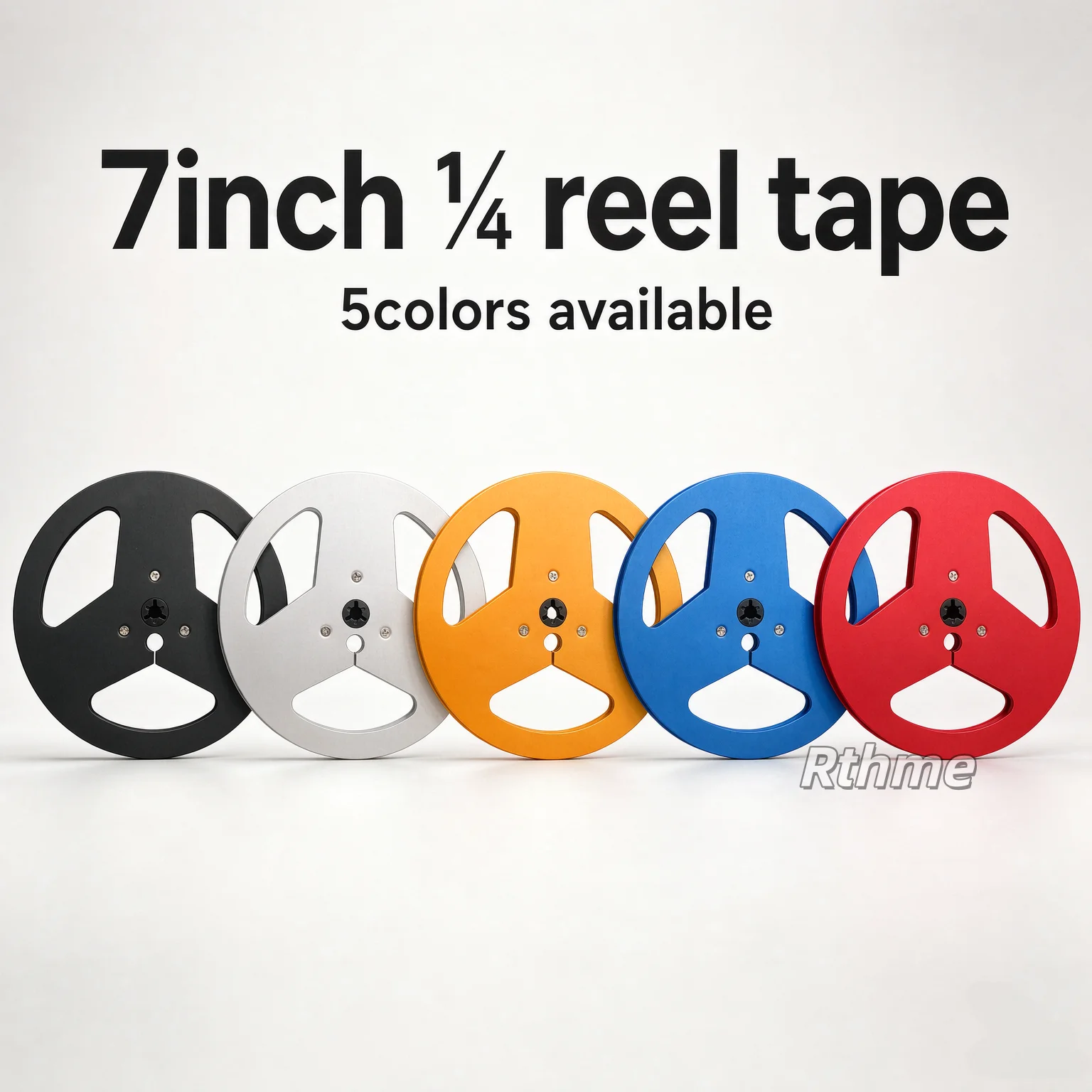 7 Inch Empty Tape Reel 1/4  Nab Hub Reel-To-Reel Recorders Accessory Empty Aluminum Disc Opening Machine Parts