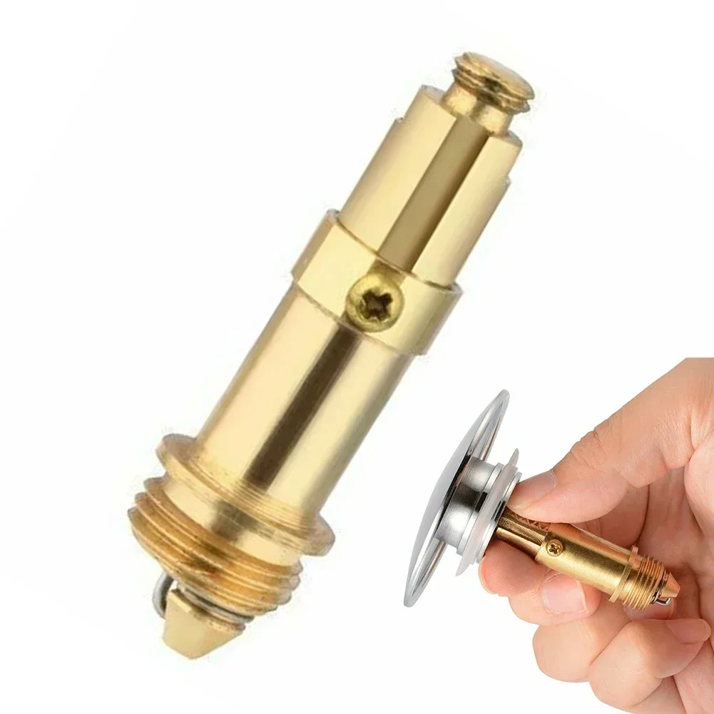 Tappo a molla/valvola di rimbalzo Tappo di rimbalzo Rifiuti da bagno Facile pop-up Fare clic Clack Tappo Bullone per tappo di scarico del bacino Raccordo di scarico a pavimento