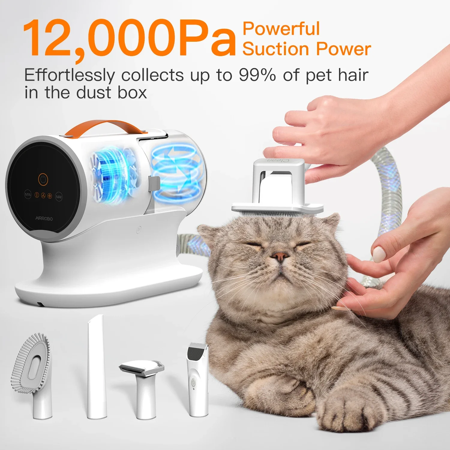 For5 In 1 Electric Cat Dog Pet And Pet Hair   Grooming Vacuum Cleaner