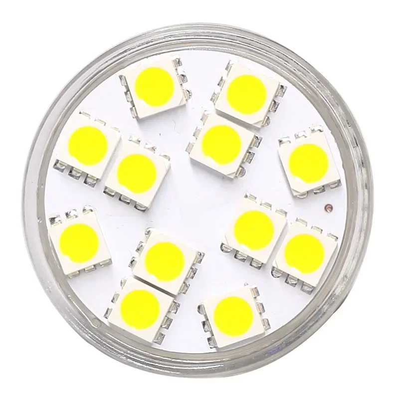 MR11 GU4 Dimmable LED Residential  Bulb 12pcsof 5050 SMD AC/DC10-30V 12V/24V   High Power Spot Light 5pcs/lot