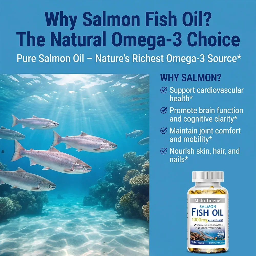 Omega-3 Fish Oil — Antioxidant, Supports The Brain and Nervous System, and Promotes Cardiovascular and Skin Health