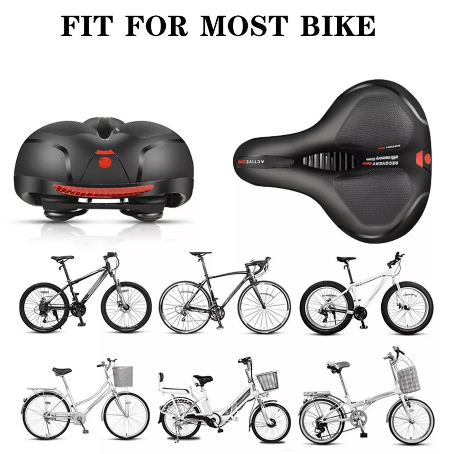 

Comfort Wide Big Bum Bike Bicycle Gel Cruiser Air Cushion Pad Soft