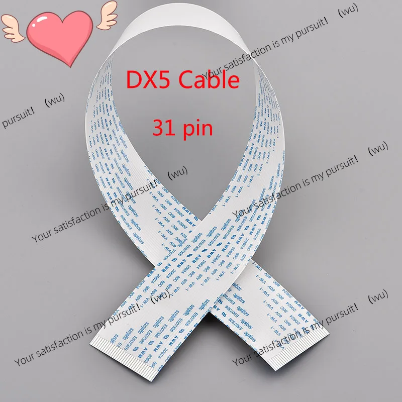 10 head cables 31 pins for Epson DX5 printhead cable FFC flat data cable Allwin Xuli Aifa Witcolor Human Design Plotter