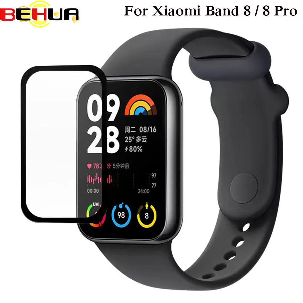 BEHUA 3D Kantenschutzfolie für Xiaomi Band 8/8 Pro 7 7 Pro Bildschirmschutz Weiche Folien Zubehör – Detail 2