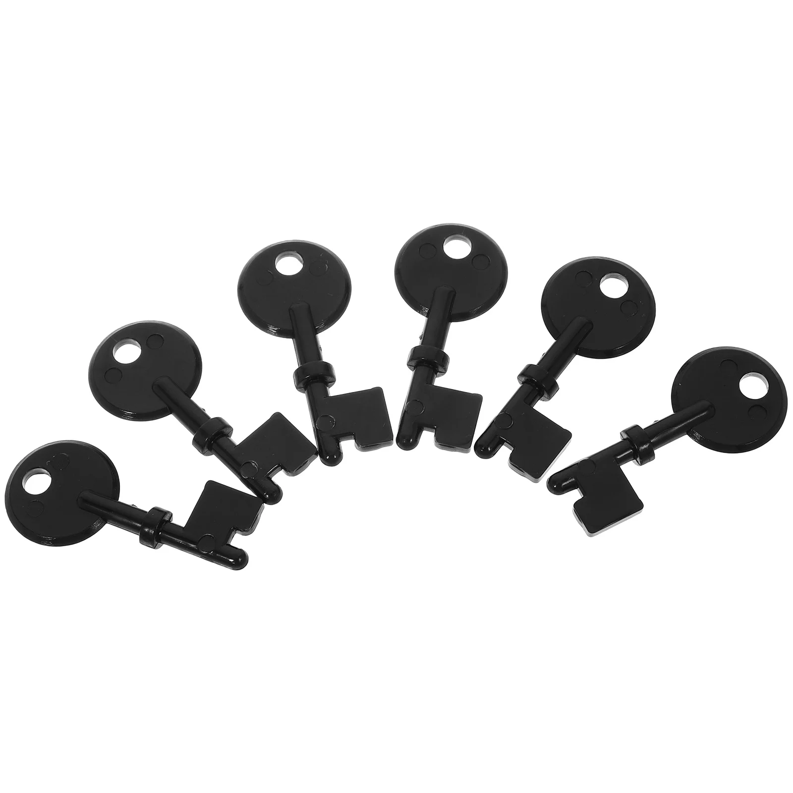 6Pcs Emergency Button Reset Keys Plastic Material Reusable Alarm Button Panel Keys for Emergency and Commercial Use