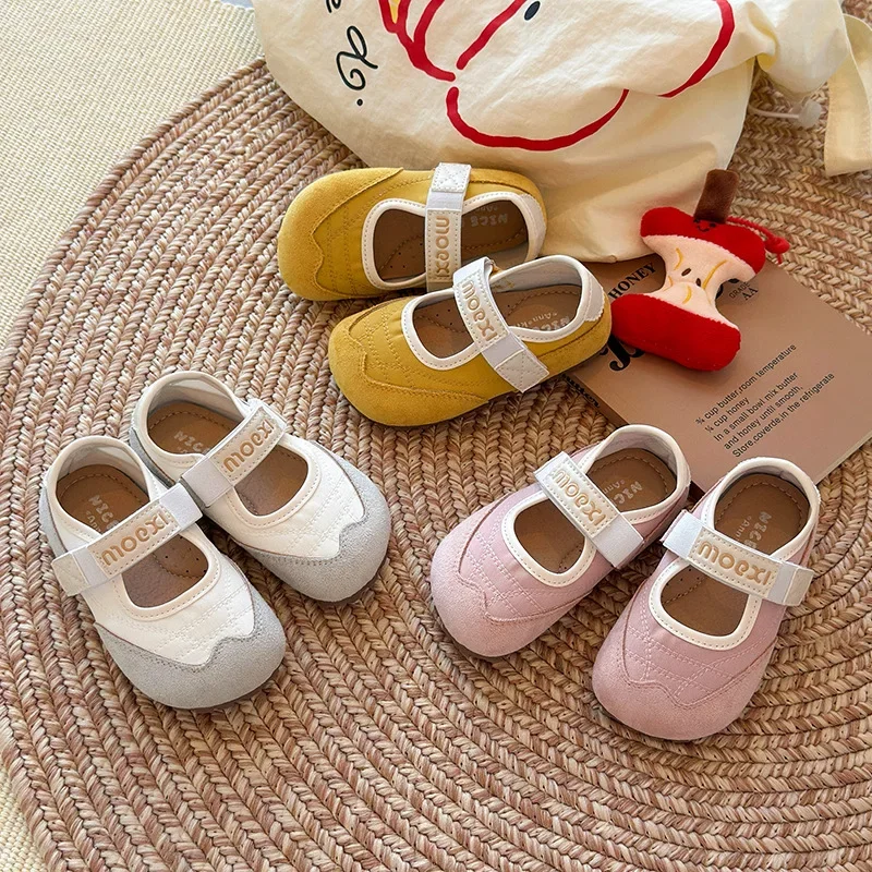 

Children Casual Shoes for Girls 2025 Autumn New Fashion Korean Style Soft Sole Anti-slippery Versatile Princess Mary Jane Flats
