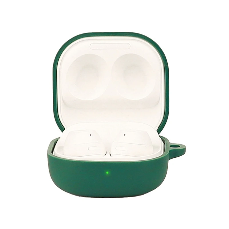 سيليكون واقية الحال بالنسبة لسامسونج غالاكسي براعم FE اللاسلكية سماعة حامي غطاء علبة قذيفة الإسكان مكافحة الغبار كم