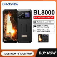 Blackview BL8000 5G Rugged Smartphone 6.78Inch 2.4K Octa Core 12GB+512GB Mobile Phone 50MP 8800mAh 33W Cellphone NFC Google Play