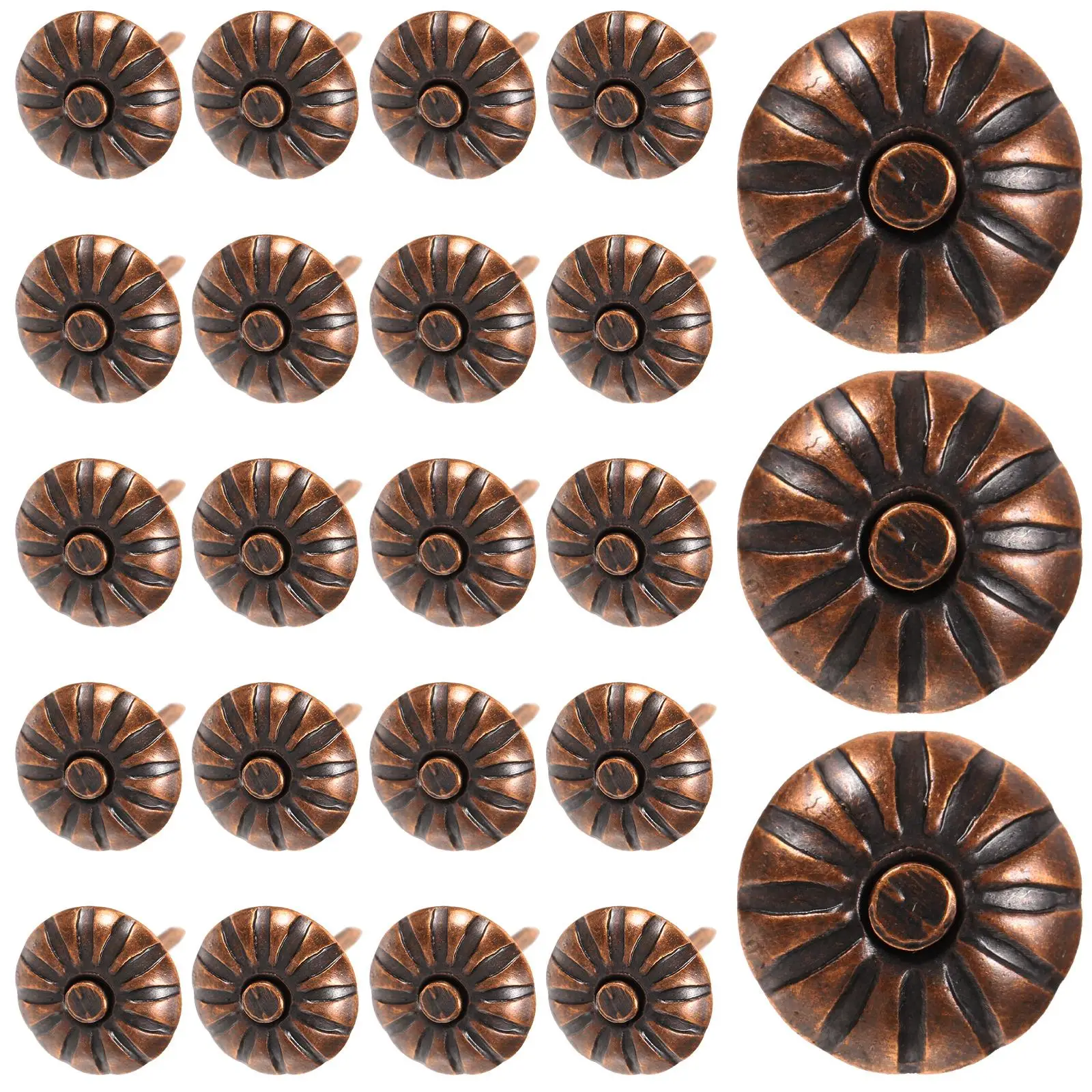 300 Stück Polsternägel aus schwarzem Eisen, Retro-Möbel, dekorative Nägel für Sofa, Bett, DIY, Handwerk, Wanddekoration, Daumen-Push-Pins