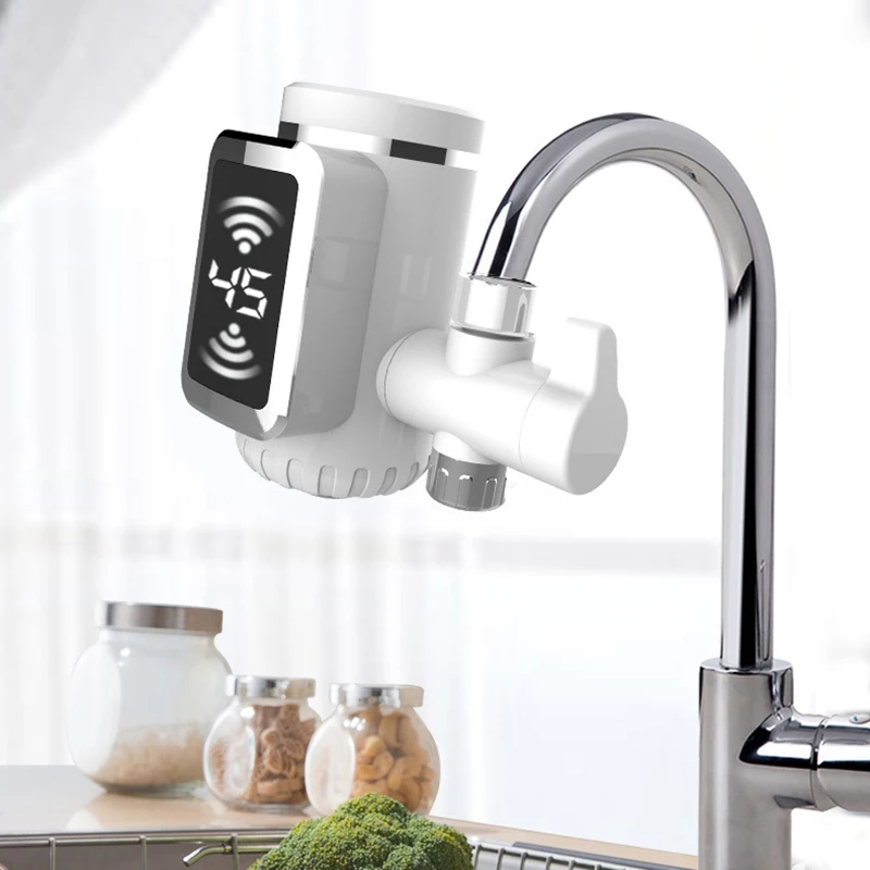 BAAR-Free de instalação de conexão rápida resistente a altas temperaturas torneira de água quente elétrica display de temperatura LCD elétrico Ho