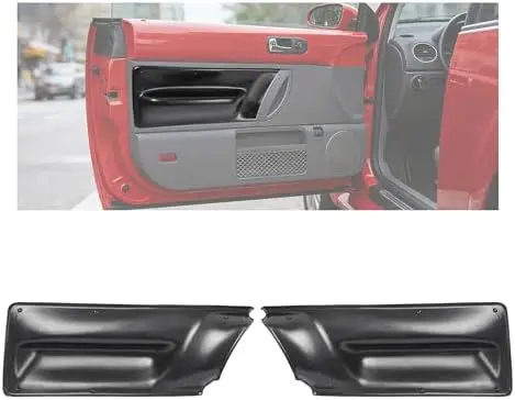 

Driver & Passenger Door Panel Inserts for 2003-2010 VW Beetle Convertible – Textured Black ABS