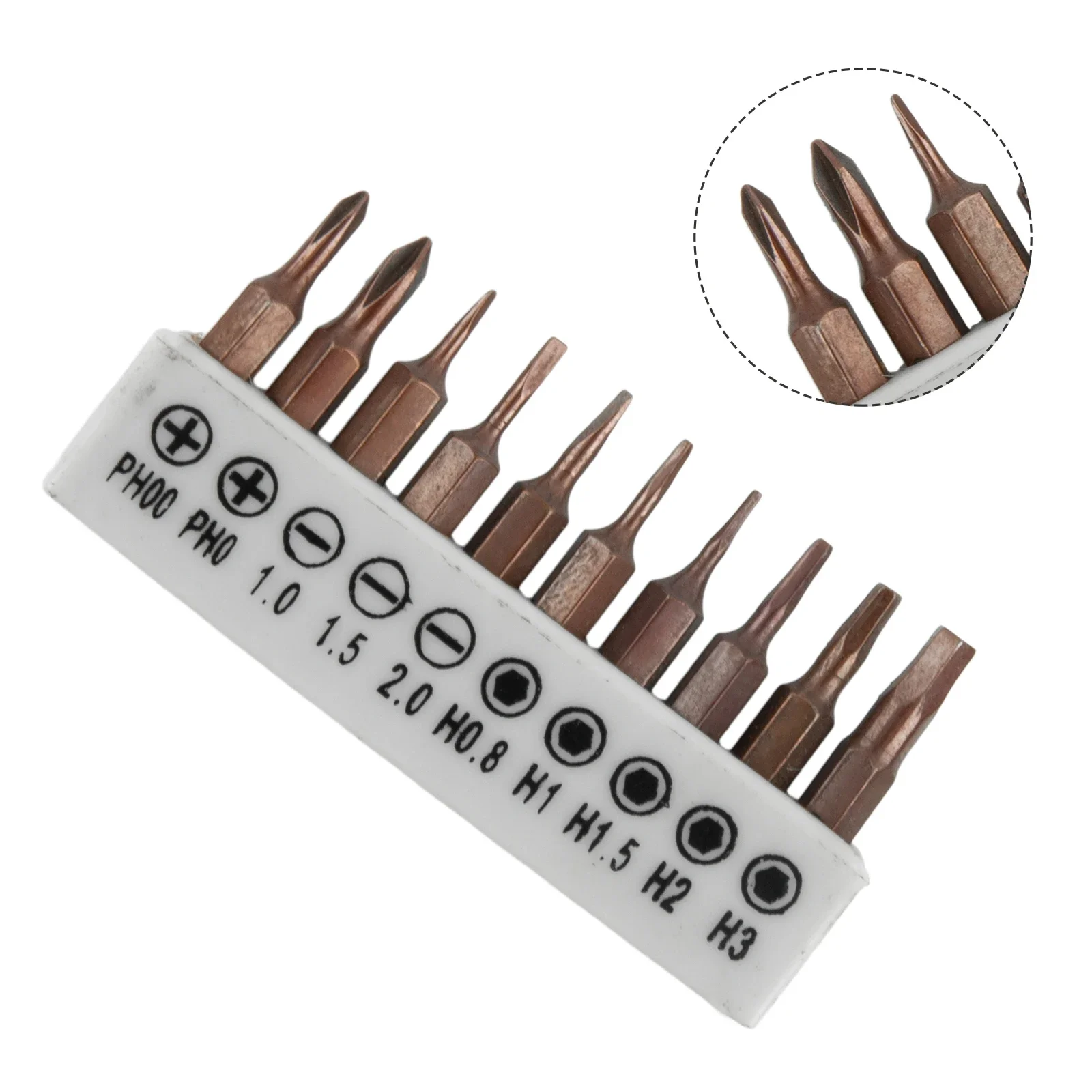 

10pcs Screwdriver Bits 4mm Hex Shank For 5/32 Interface Hexagon Slotted Cross Nutdrivers Repair 25mm Power Tools Accessories