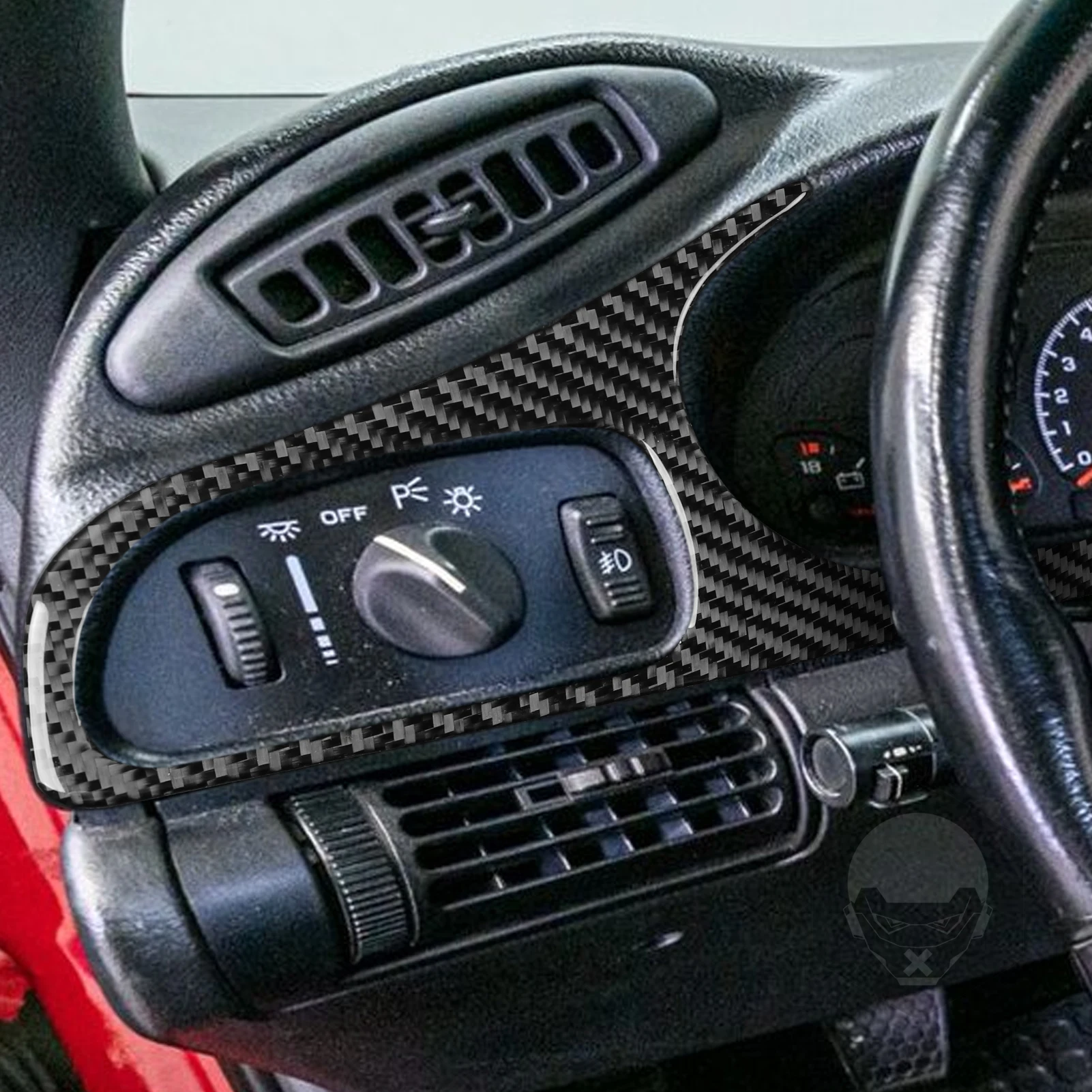 For Chevrolet Camaro Z28 1993-1996 Real Carbon Fiber Stickers Instrument speedometer panel Car Accessories Interior decorative