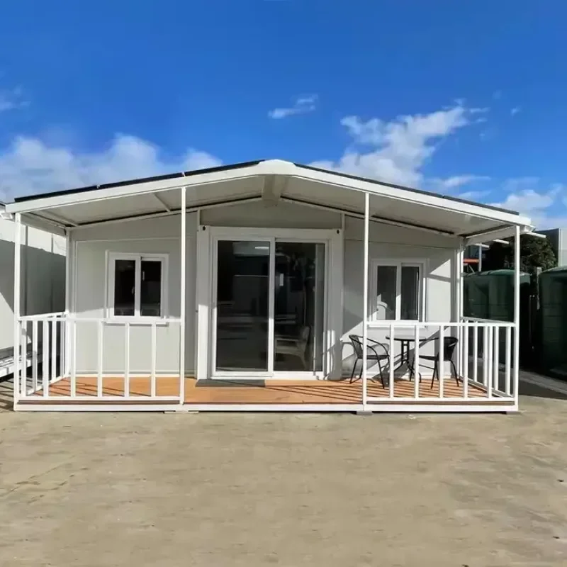 Mobil Tiny Homes Customizable Kitchen Bathroom Live Room 20ft 40ft 3 4 5 Bedroom Container House Sun Room with Terrace Sunroom