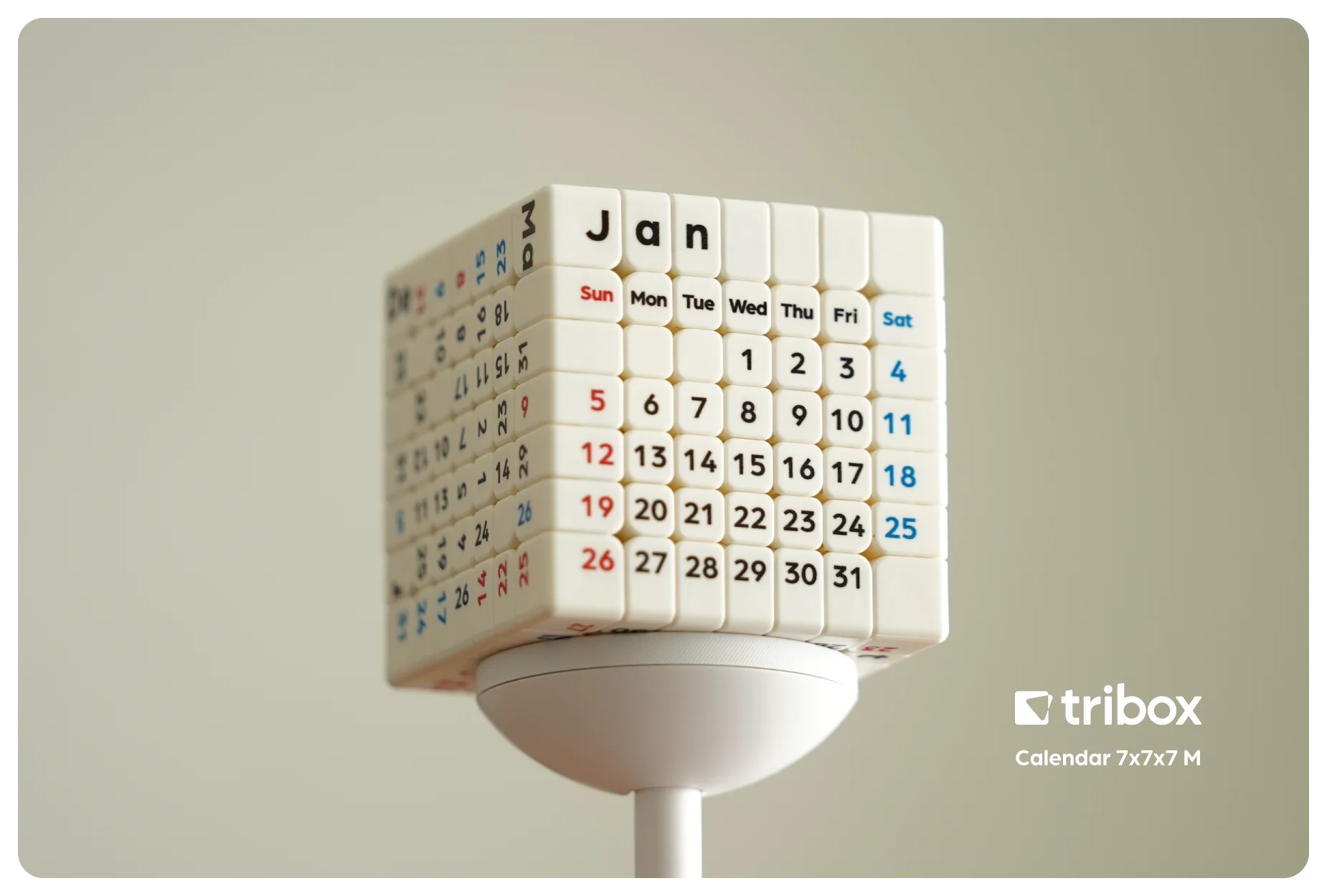 [Picube] Tribox Calendar 7x7 Magnetic Speed Cube Stickerless Smooth Turning Puzzle Cubo Magico Stress Relief Gift For Cubers