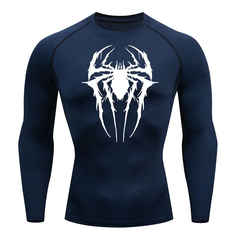 Men's Compression Long-Sleeve T-Shirt Quick-Dry Gym Training Sportswear view 6